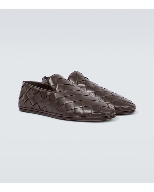 Bottega Veneta Slip-Ons Sunday Aus Leder in Brown für Herren