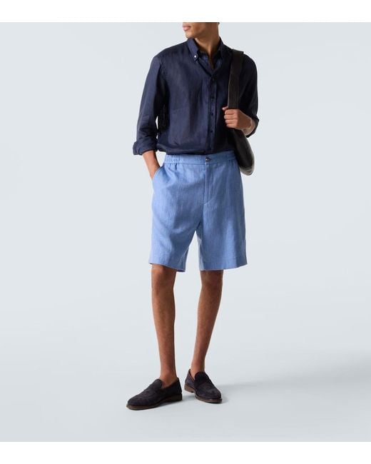 Camicia di Etro in Blue da Uomo