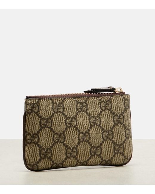 Gucci Green Ophidia Gg Web Stripe Coin Purse