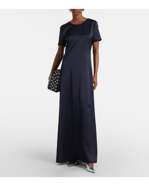 Proenza Schouler Blue Label Delphine Satin Maxi Dress