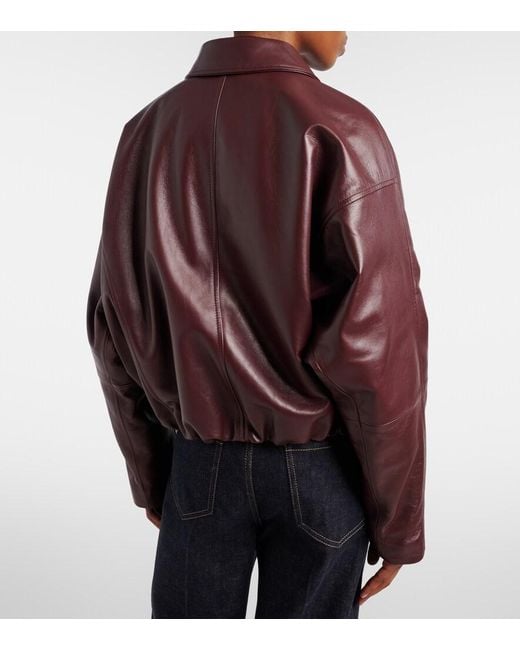 Brunello Cucinelli Brown Leather Jacket