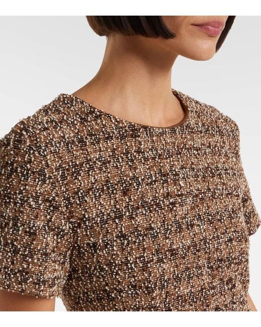 Max Mara Natural Midikleid Giugno Aus Tweed
