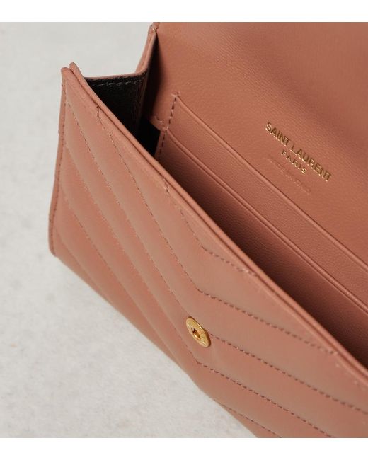 Saint Laurent Pink Cassandre Wallets Rose