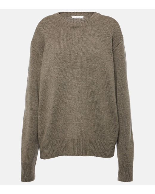 The Row Gray Fiji Cashmere Sweater