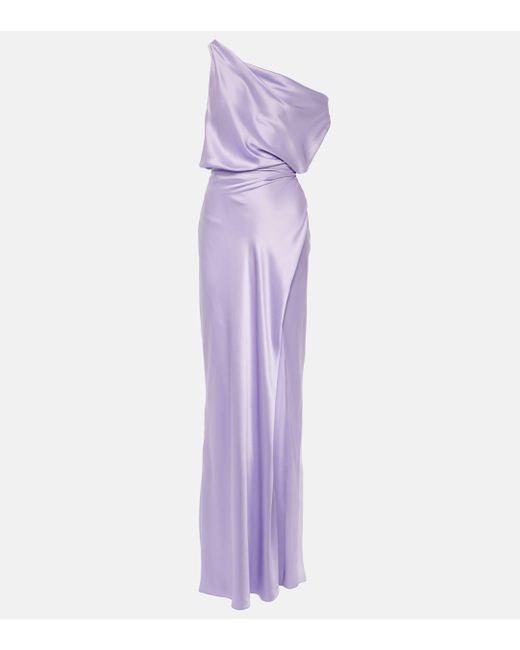 The Sei Purple Asymmetric Silk Gown