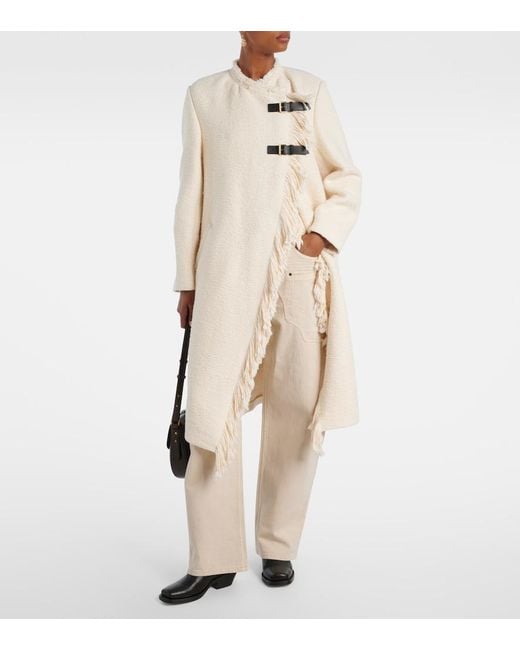 Isabel Marant Natural Gameia Cotton And Linen Coat