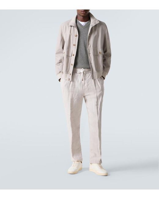 Brunello Cucinelli Gray Cashmere Vest for men