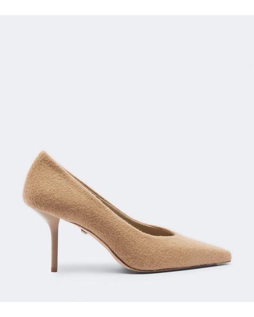 Max Mara Natural Suede-Lined Pumps