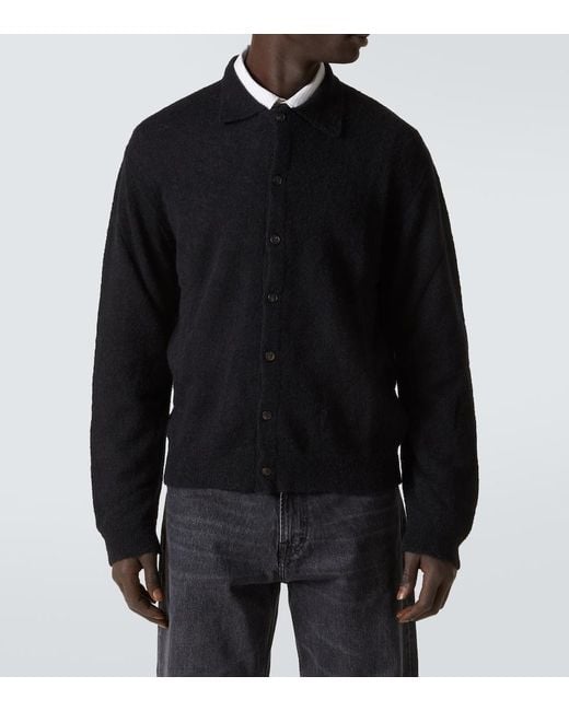 Our Legacy Black Alpaca-Blend Cardigan for men