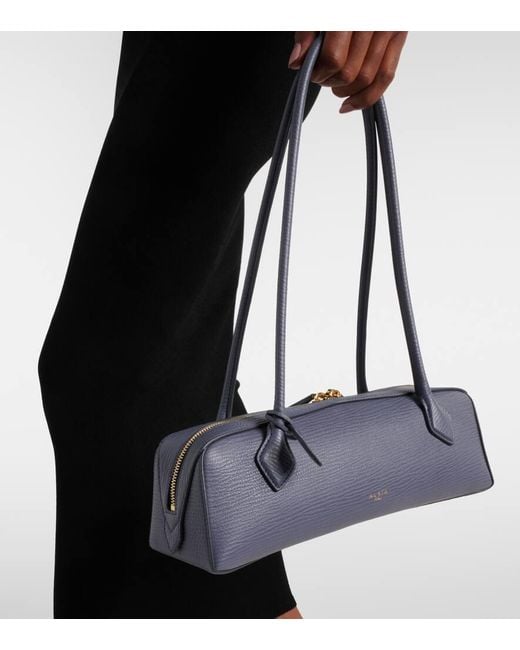 Alaïa Blue Le Teckel Medium Leather Shoulder Bag