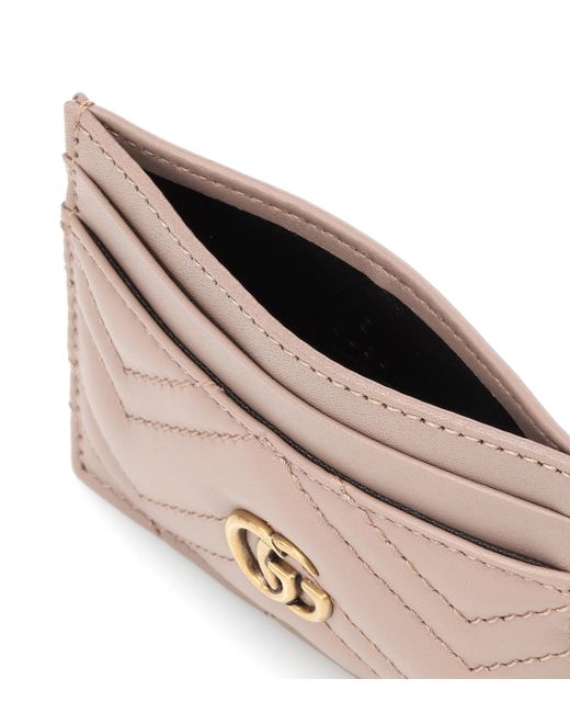 gucci marmont card case pink
