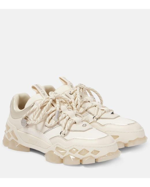 Jimmy Choo Natural Diamond X Ii F Leather Sneakers