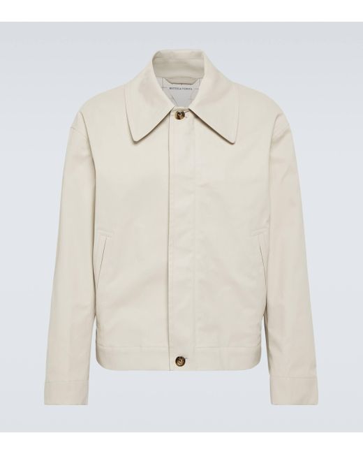 Bottega Veneta Natural Coated Cotton Blouson Jacket for men