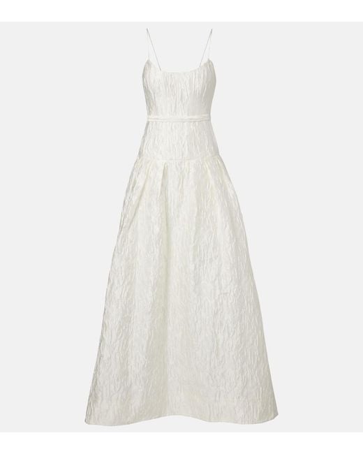 Rebecca Vallance White Bridal Vanilla Dreams Jacquard Corset Gown