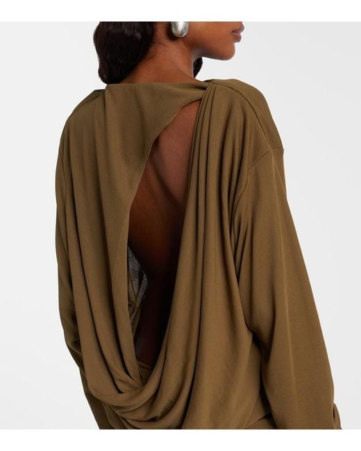 Jacquemus Green Mistral Jersey Minidress