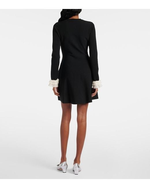 Valentino Black Knitted Minidress