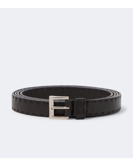 Prada Black Leather Belt for men