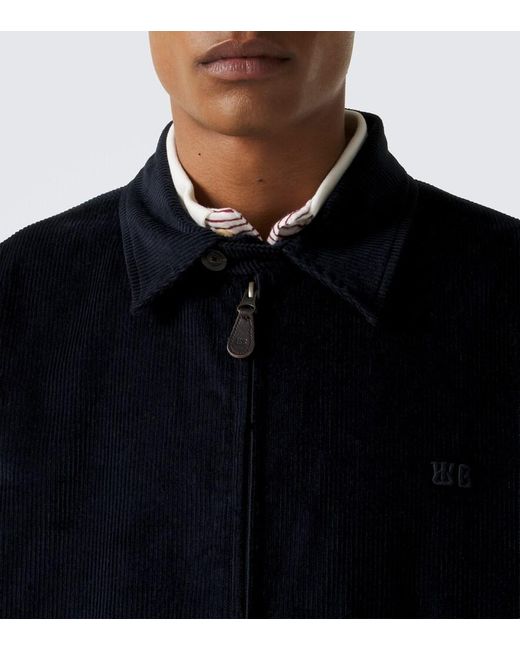 Wales Bonner Black Drew Cotton Corduroy Jacket for men
