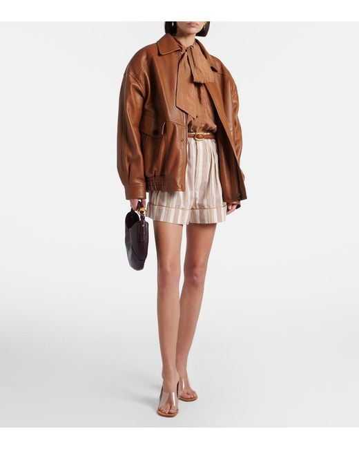 AMINA MUADDI Brown Mackenzie Pvc And Suede Mules