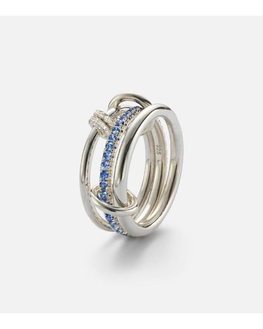 Spinelli Kilcollin White Ring Raneth Aus Sterlingsilber Mit Diamanten Und Saphiren