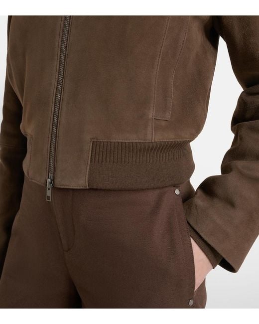 Vince Green Suede Blouson Jacket