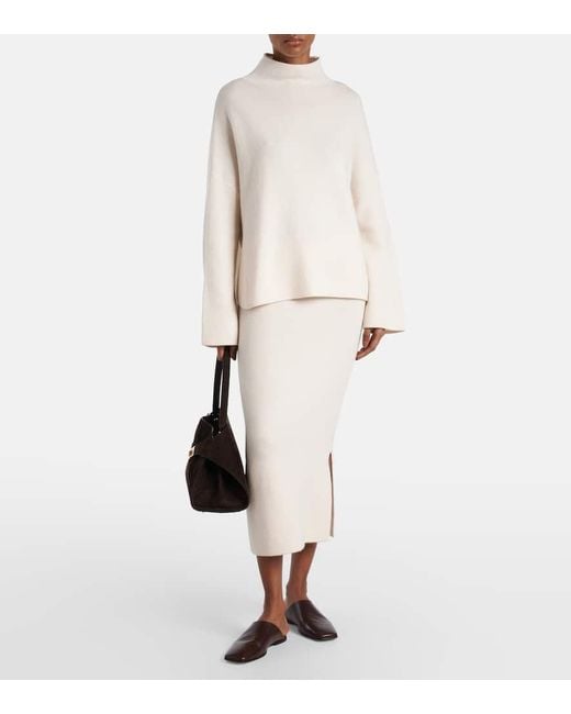 Jardin Des Orangers White Pullover Aus Wolle Und Kaschmir