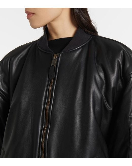 Balenciaga Black Leather Cargo Jacket