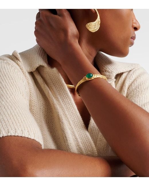 YSSO Metallic Delphi 24Kt-Plated Bangle