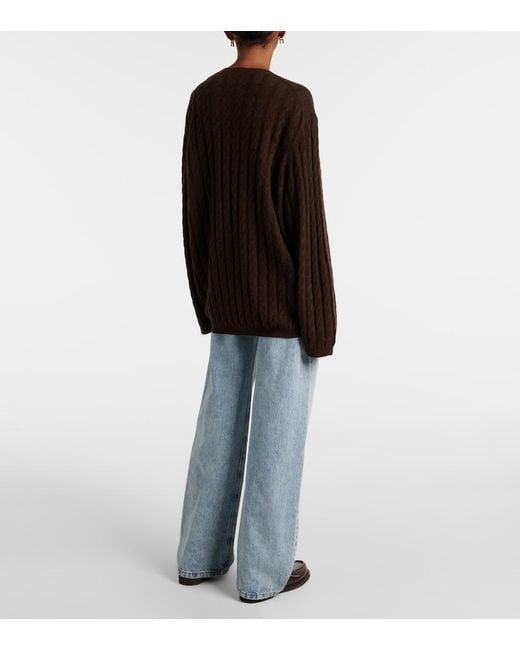 Jardin Des Orangers Brown Wool And Cashmere Sweater