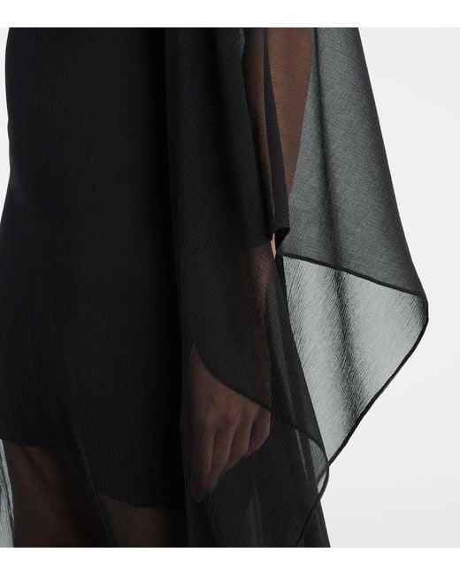 Taller Marmo Black Lanzarote Garden Crepe Chiffon Kaftan