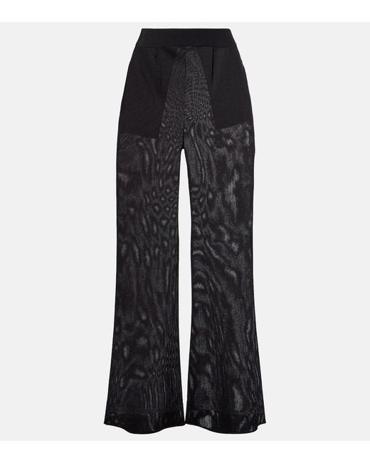 Max Mara Black Gordon Wide-Leg Pants