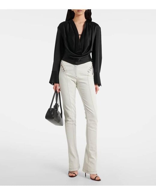 Jean Slim A Taille Mi-Haute Blumarine en coloris White