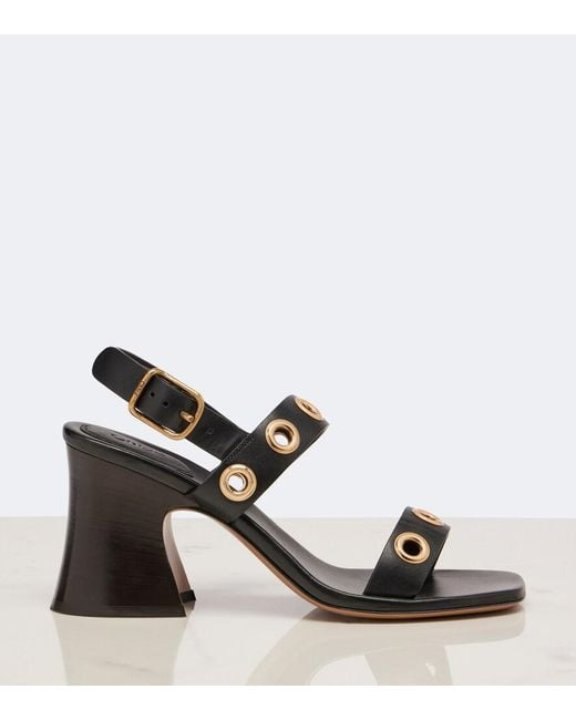Chloé Black Janis Leather Sandals