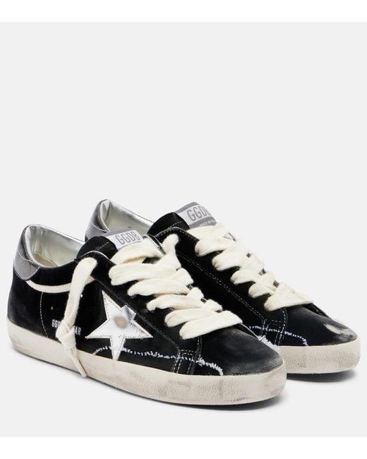 Golden Goose Deluxe Brand Black Super Star Ltd Suede Sneakers