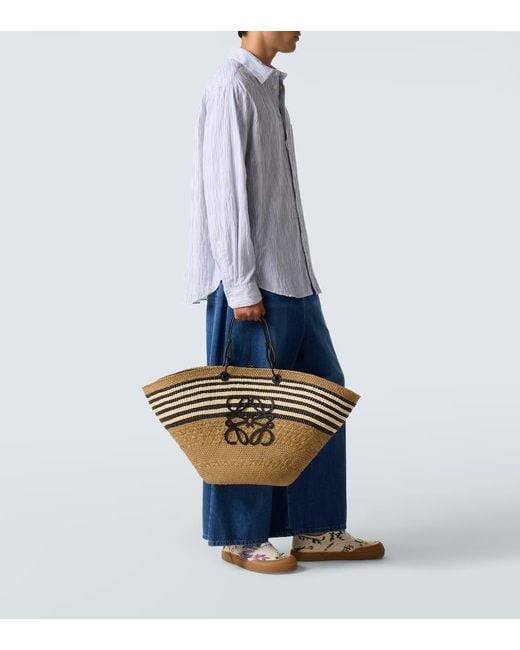 Loewe Paula's Ibiza Tote Bag Anagram Large in Metallic für Herren