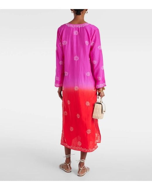 Caftano di Juliet Dunn in Pink