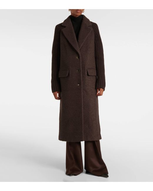 Gabriela Hearst Black Charles Cashmere, Wool, And Silk Coat