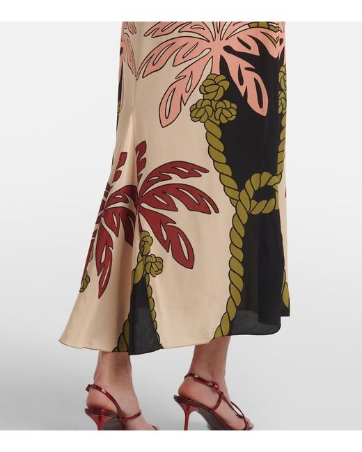 Johanna Ortiz Multicolor Sequined Printed Silk Tunic