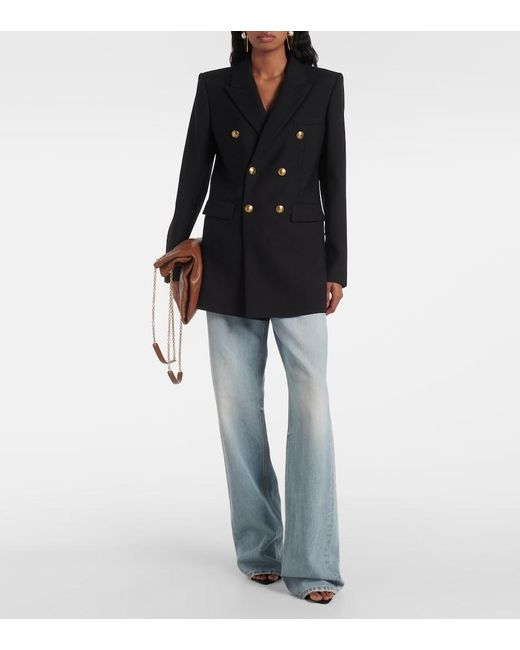 Saint Laurent Black Wool Gabardine Jacket