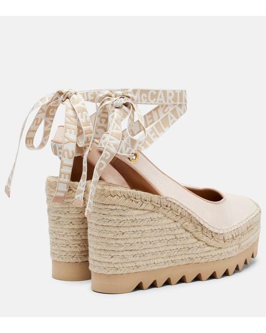 Stella McCartney Natural Gaia Espadrille Wedges