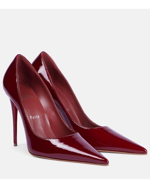 Christian Louboutin Red Kate Max Patent Leather Pumps