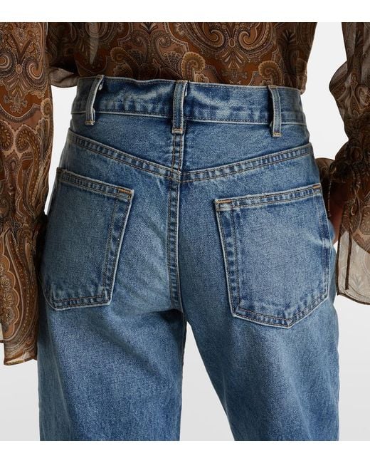 Nili Lotan Blue Briana Straight Jeans