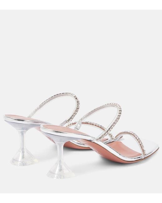 Mules Gilda en PVC a cristaux AMINA MUADDI en coloris Multicolor