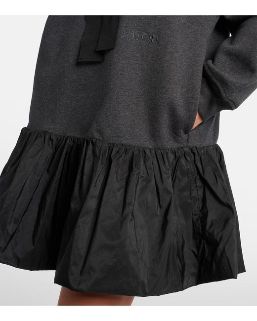 Vestido De Algodon Con Capucha Patou de color Black