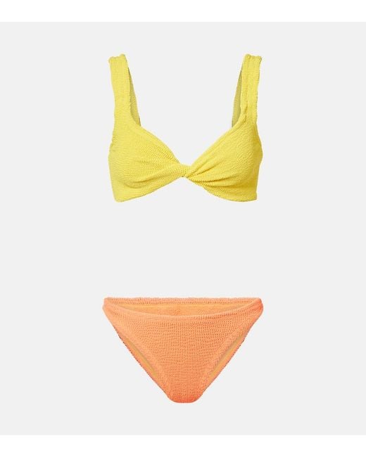 Hunza G Yellow Duo Juno Bikini