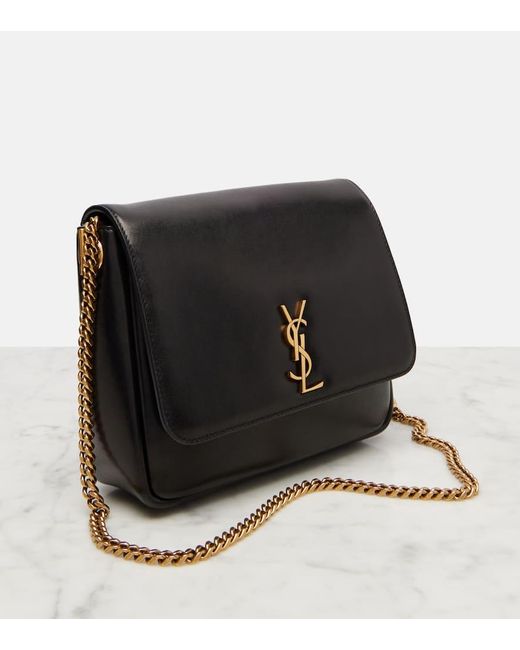 Saint Laurent White Schultertasche Kate Aus Leder