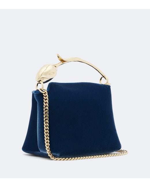 Borsa Bloom Micro di Erdem in Blue