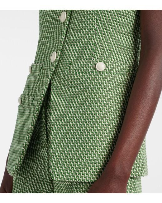Chaleco Tamara Veronica Beard de color Green