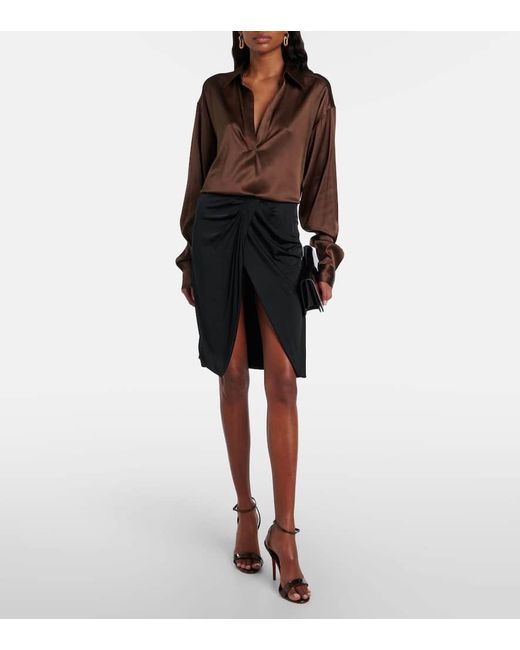 Christian Louboutin Brown Sandalen Miss Z 100 Aus Metallic-Leder