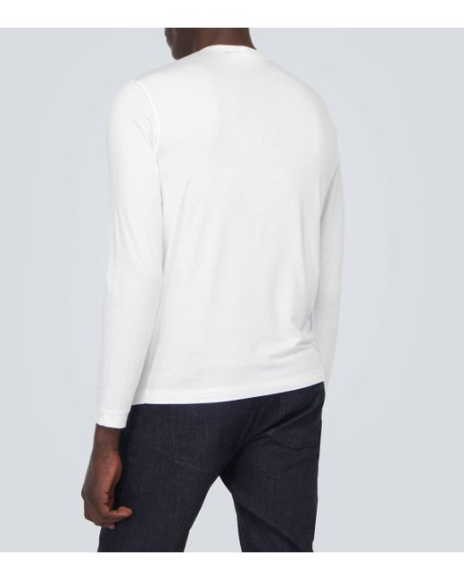 Giorgio Armani White Jersey T-shirt for men